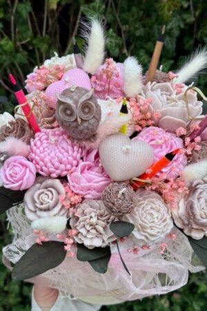 Bukiet kwiatowy - sojowy Flowerbox - S/M/L